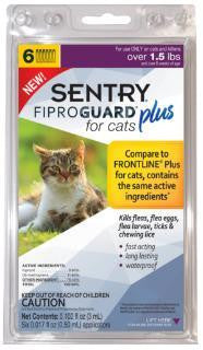 SENTRYe FiproGuarde Plus Cat Flea & Tick Spot-On Over 1.5lb 3ct Discount