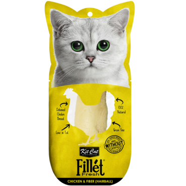 KIT CAT FILLETFRESH - POLLO Y FIBRA (HAIRBALL) 30G For Sale