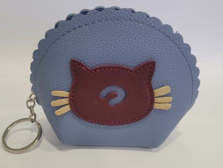 Monedero llavero en diferentes colores con cabeza de gatito Sale