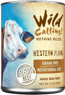 Wild Calling! Western Plains 96% Beef Dog Cans 12-13 oz. Online