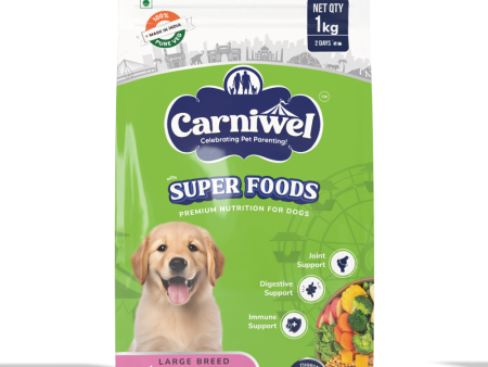 Carniwel Superfoods Veg Kibble for Large Breed Puppy Dog Dry Food Cheap