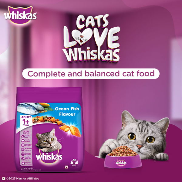 Whiskas Ocean Fish and Tuna Flavour Adult Cat Dry Food Combo Discount