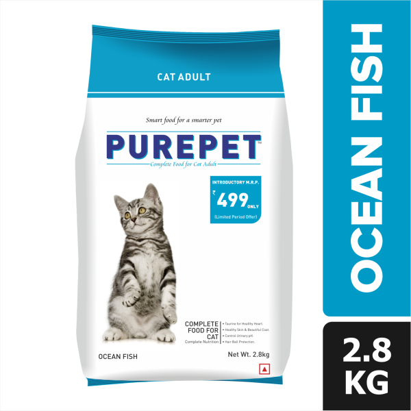 Purepet Seafood and Ocean Fish Adult Cat Dry Food Combo Fashion