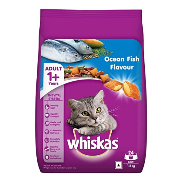 Whiskas Ocean Fish and Tuna Flavour Adult Cat Dry Food Combo Discount