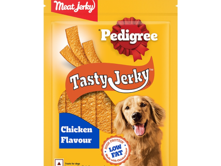 Pedigree Chicken & Liver Flavour Tasty Jerky Dog Treat Sale