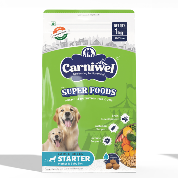 Carniwel Superfoods Veg Kibble Starter For Large Breed Mother & Baby Dog Dry Food Cheap