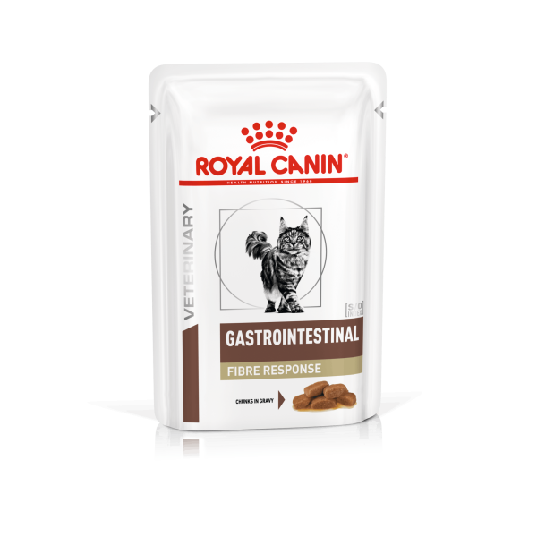 Royal Canin Veterinary Gastro Intestinal Fibre Response Cat 85 gr (Sobre finas láminas en salsa) Supply