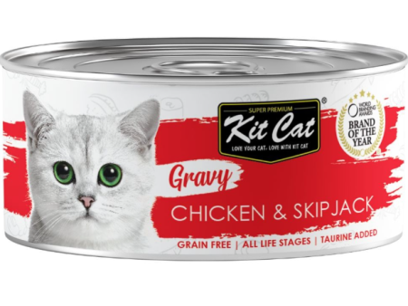 Kit Cat Lata Gravy - Pollo & Atún Bonito Skipjack 70g For Cheap