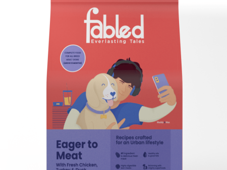 Fabled Eager to Meat Fresh Chicken Turkey and Duck Adult Dog Dry Food (Limited Shelf Life) Cheap