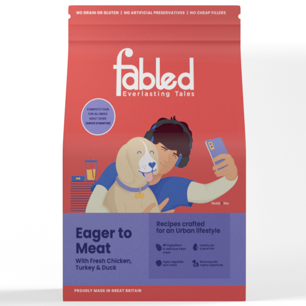 Fabled Eager to Meat Fresh Chicken Turkey and Duck Adult Dog Dry Food (Limited Shelf Life) Cheap