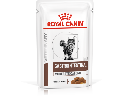 Royal Canin Veterinary Gastro Intestinal Moderate Calorie Cat 85 gr (Sobre finas láminas en salsa) Supply