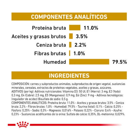 Royal Canin Veterinary Urinary S O 85 gr (Sobre paté) Discount