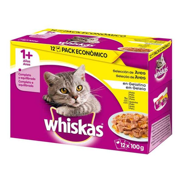 Whiskas senior seleccion aves 4 udsx100 gr on Sale