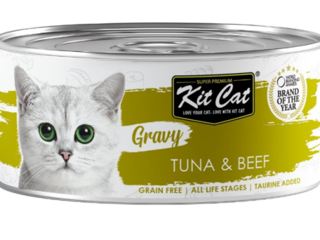 Kit Cat Lata Gravy - Atún & Ternera 70g Fashion