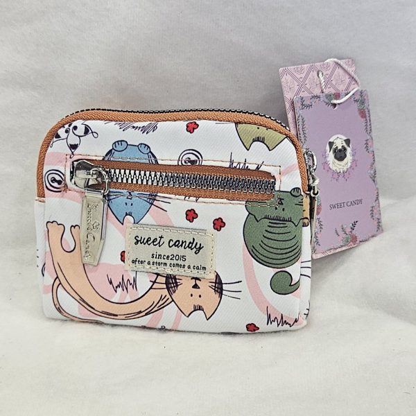 Cartera-monedero Sweet Candy estampado gatitos repelente al agua 1 Online Hot Sale