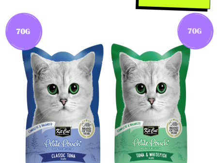 Kit Cat Tuna and White Fish and Classic Tuna Cat Wet Food Combo Online Hot Sale