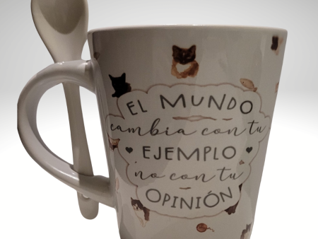 Taza cónica todos los gatines de la colonia Fashion