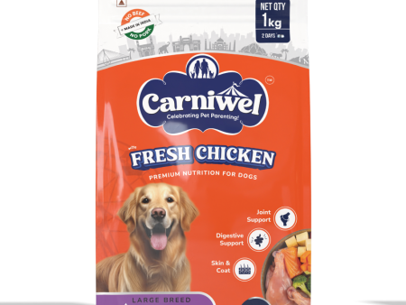 Carniwel Fresh Chicken Kibble Large Breed Adult Dog Dry Food Discount