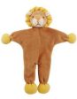 Simply Fido 9  Brown-Yellow Stuffless Leo Lion With Crinkle Paper Supply