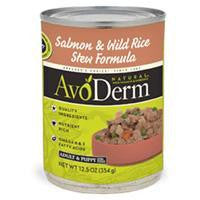 AvoDerm Natural Salmon & Wild Rice Stew - Dog 12-12.5 oz. Online Sale