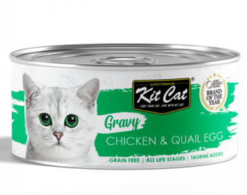 Kit Cat Lata Gravy - Pollo & Huevo Codorniz 70g Cheap