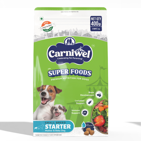 Carniwel Superfoods Veg Kibble Starter For Small Breed Mother & Baby Dog Dry Food Sale