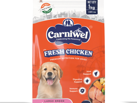 Carniwel Fresh Chicken Kibble Large Breed Puppy Dog Dry Food Discount