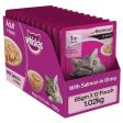 Whiskas Salmon in Gravy Meal and Tuna in Jelly Meal Adult Cat Wet Food Combo on Sale