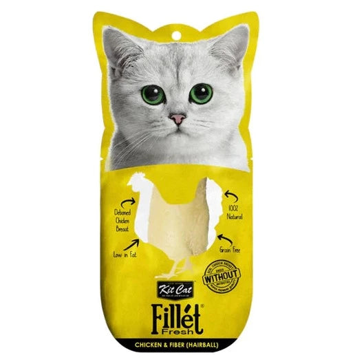 KIT CAT FILLETFRESH - POLLO Y FIBRA (HAIRBALL) 30G For Sale