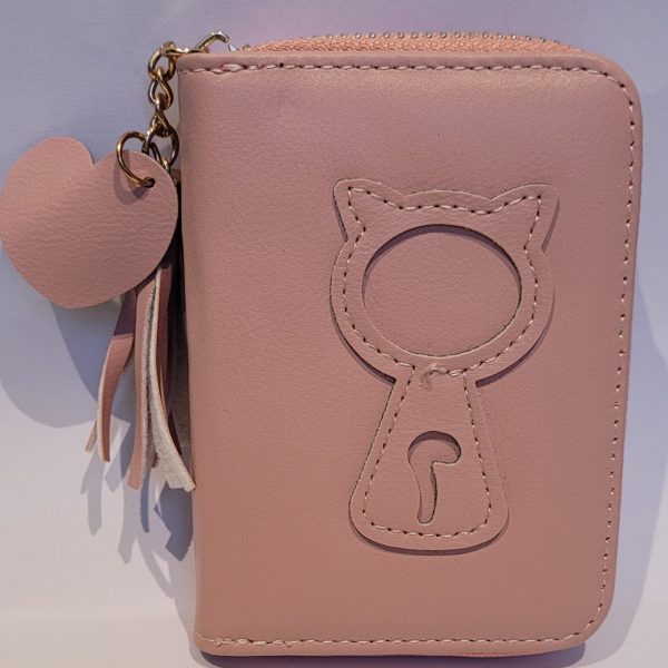 Cartera con diseño de gatete para monedas y tarjetas, en dieferentes colores Online Sale