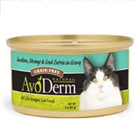 AvoDerm Natural Sardine, Shrimp & Crab Meat Entree in Gravy - Cat 24-3 oz. Online Hot Sale