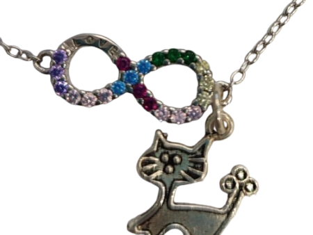 Pulsera de Plata de Ley rodiada con infinito y circonitas de colores Sale