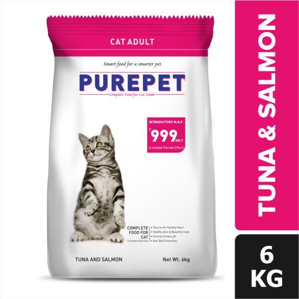 Purepet Tuna and Salmon Adult Cat Dry Food For Discount