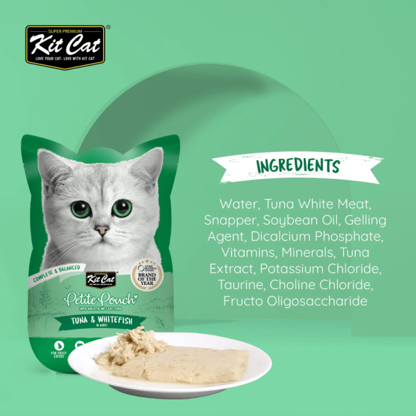 Kit Cat Tuna and White Fish and Classic Tuna Cat Wet Food Combo Online Hot Sale