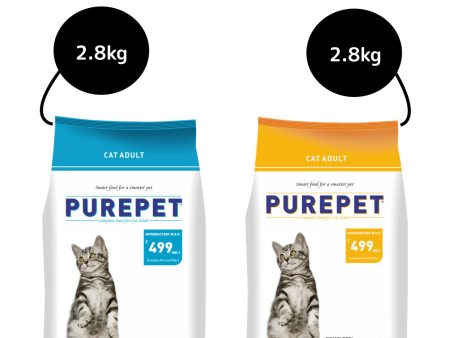 Purepet Seafood and Ocean Fish Adult Cat Dry Food Combo Fashion