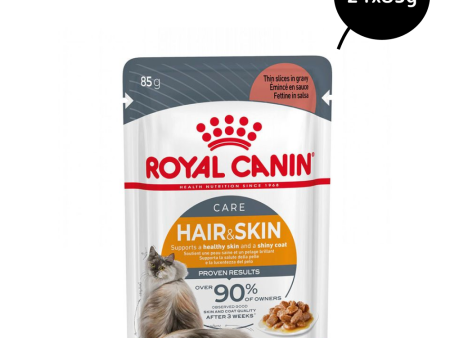 Royal Canin Hair & Skin Care Adult Gravy Cat Wet Food Fashion