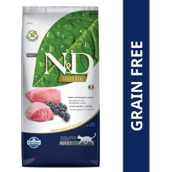 Farmina N&D Prime Chicken & Pomegranate and Lamb & Blueberry Grain Free Adult Cat Dry Food Combo Cheap