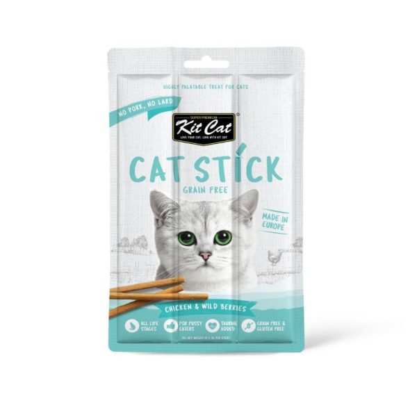 KIT CAT CAT STICK - CHICKEN & WILD BERRIES 15G Online Sale