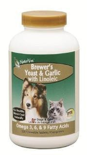 NaturVet Brewer Yeast & Garlic With Linoleic Tablets 500 Ct. Fashion