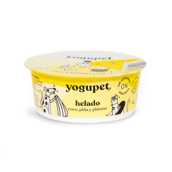 Yogupet Helado de Coco, Piña y Plátano 110g Discount