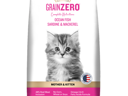 Signature Grain Zero Ocean Fish, Sardine and Mackerel Mother and Kitten Cat Dry Food Online Sale