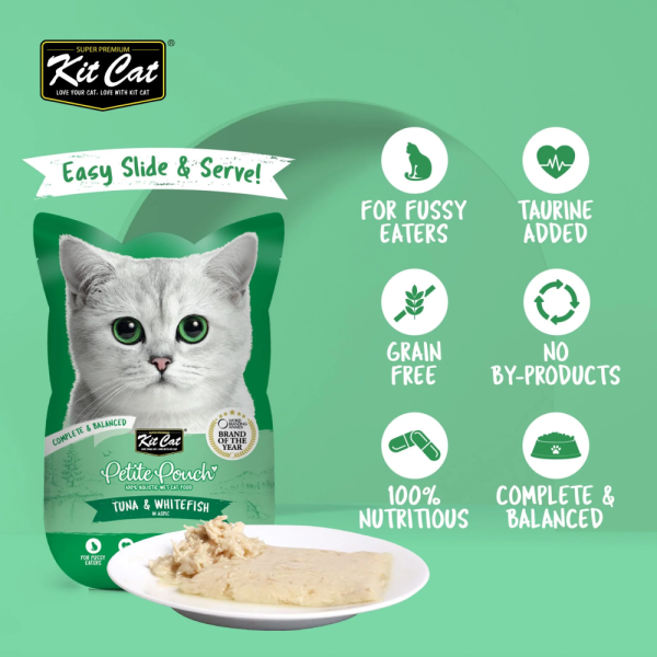 Kit Cat Tuna and White Fish and Classic Tuna Cat Wet Food Combo Online Hot Sale