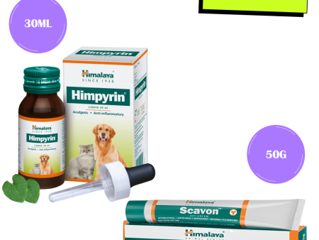 Himalaya Himpyrin Anti Inflammatory & Pain Relief Drops and Scavon Vet Cream for Dogs and Cats Combo Online