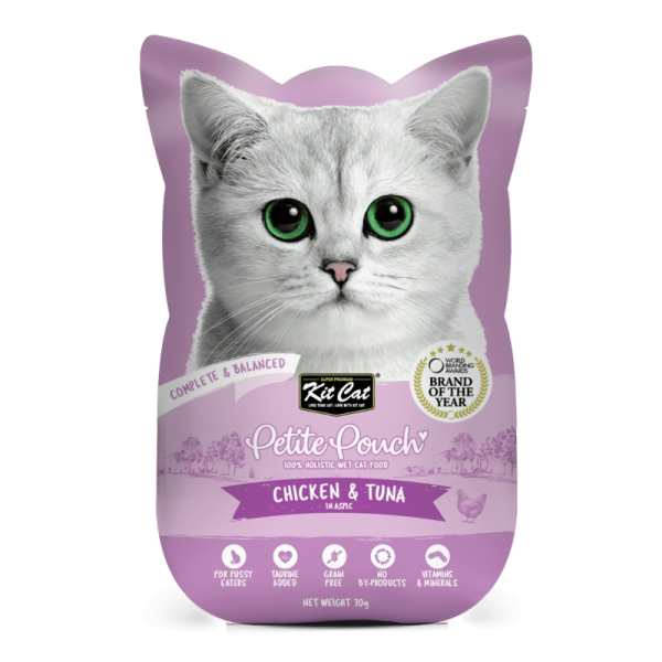 Kit Cat Chicken & Tuna, Chicken & Salmon and Classic Tuna Cat Wet Food Combo Online Sale