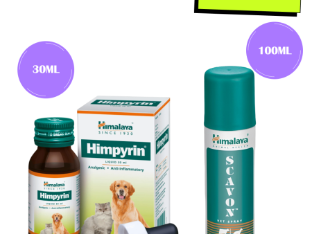 Himalaya Himpyrin Anti Inflammatory & Pain Relief Drops and Scavon Vet Spray for Dogs and Cats Combo Online