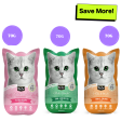 Kit Cat Tuna and White Fish, Tuna & Salmon Fish and Kitten Chicken Cat Wet Food Combo For Sale