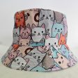 Gorro de pescador estampado de gatitos Discount