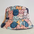 Gorro de pescador estampado de gatitos Discount