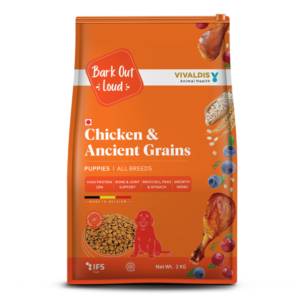 Bark Out Loud Chicken & Ancient Grains Puppy Dry Food Online Hot Sale