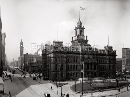 Detroit City Hall and Majestic Building, Detroit, MI. For Discount